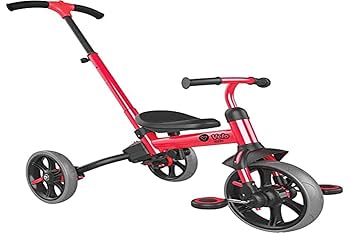 Amazon.co.jp: 三輪車 自転車 手押し棒付き キックバイク ペダル
